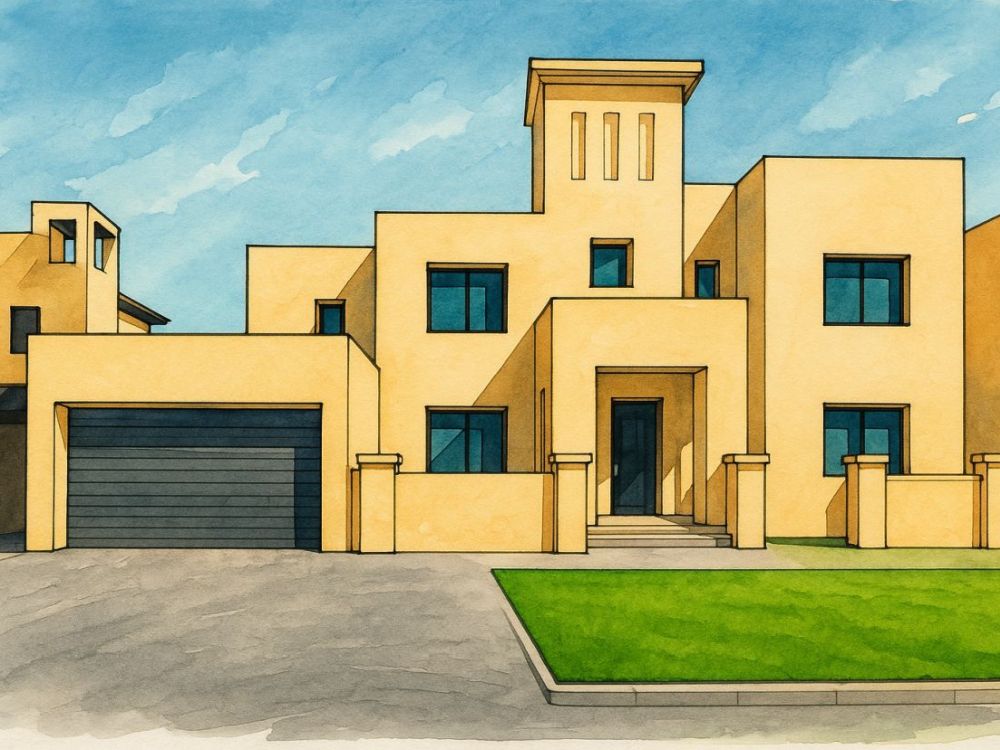 Al Hamra Village: Bauhaus-inspirierte Luxusvilla
